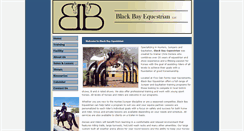 Desktop Screenshot of blackbayequestrian.com