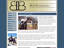 Tablet Screenshot of blackbayequestrian.com